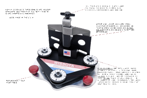 3-D Three Dial Universal Skate Holder-45